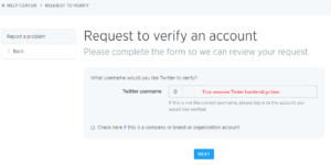 twitter account verification 2